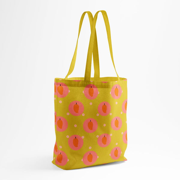 Mustard mango shopper bag