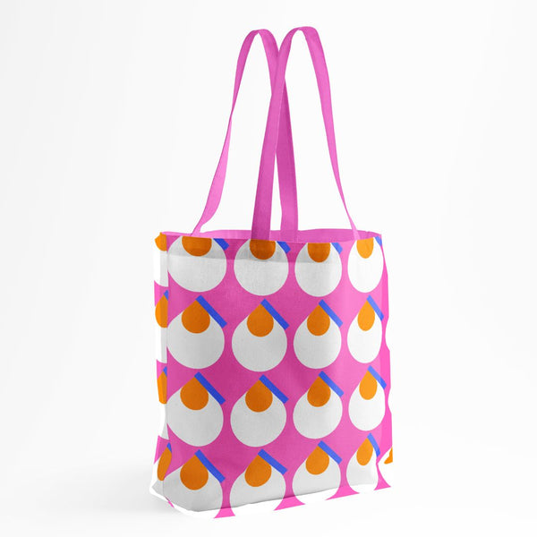 Pink drops shopper bag