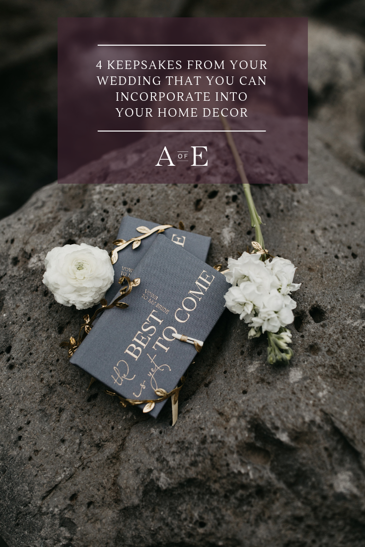 Wondering how your big day can live beyond “I do”? Try incorporating these four wedding keepsakes into your home decor! These keepsakes easily transcend from day-of to gorgeous additions in your home.