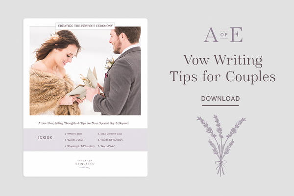 Vow Writing Tips for Couples