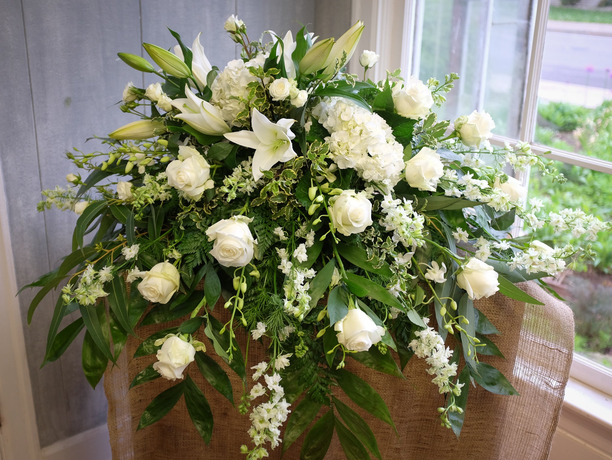 Lavender Sympathy Wreath