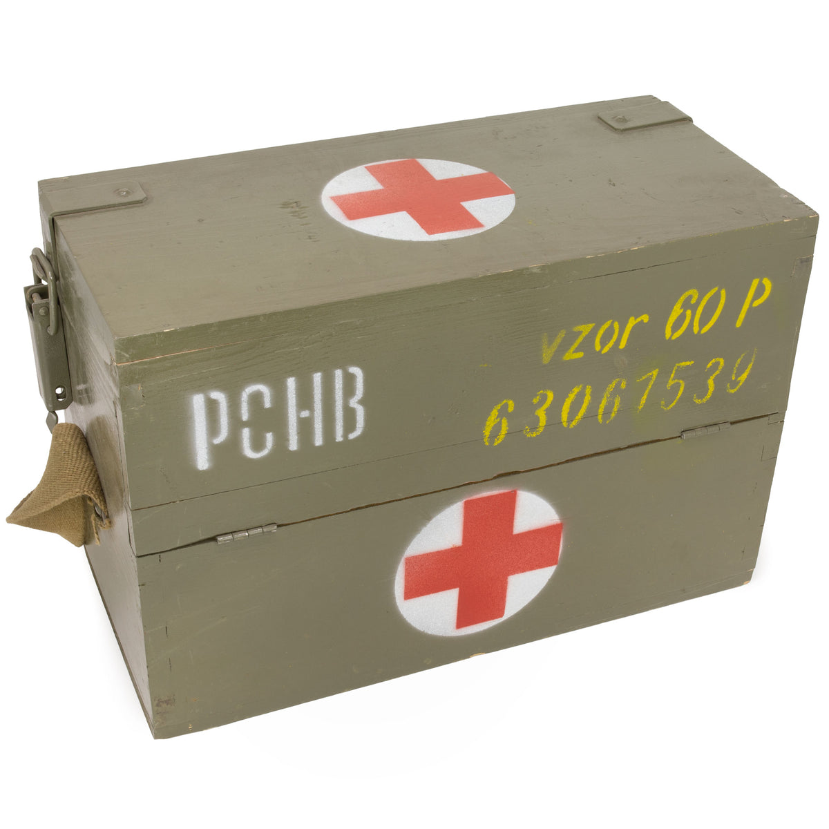 Swiss Army Metal Crate, Foot Locker, 16x26x12 Inch, Switzerland Surplus,  SWISS-CRATE, RTG Parts