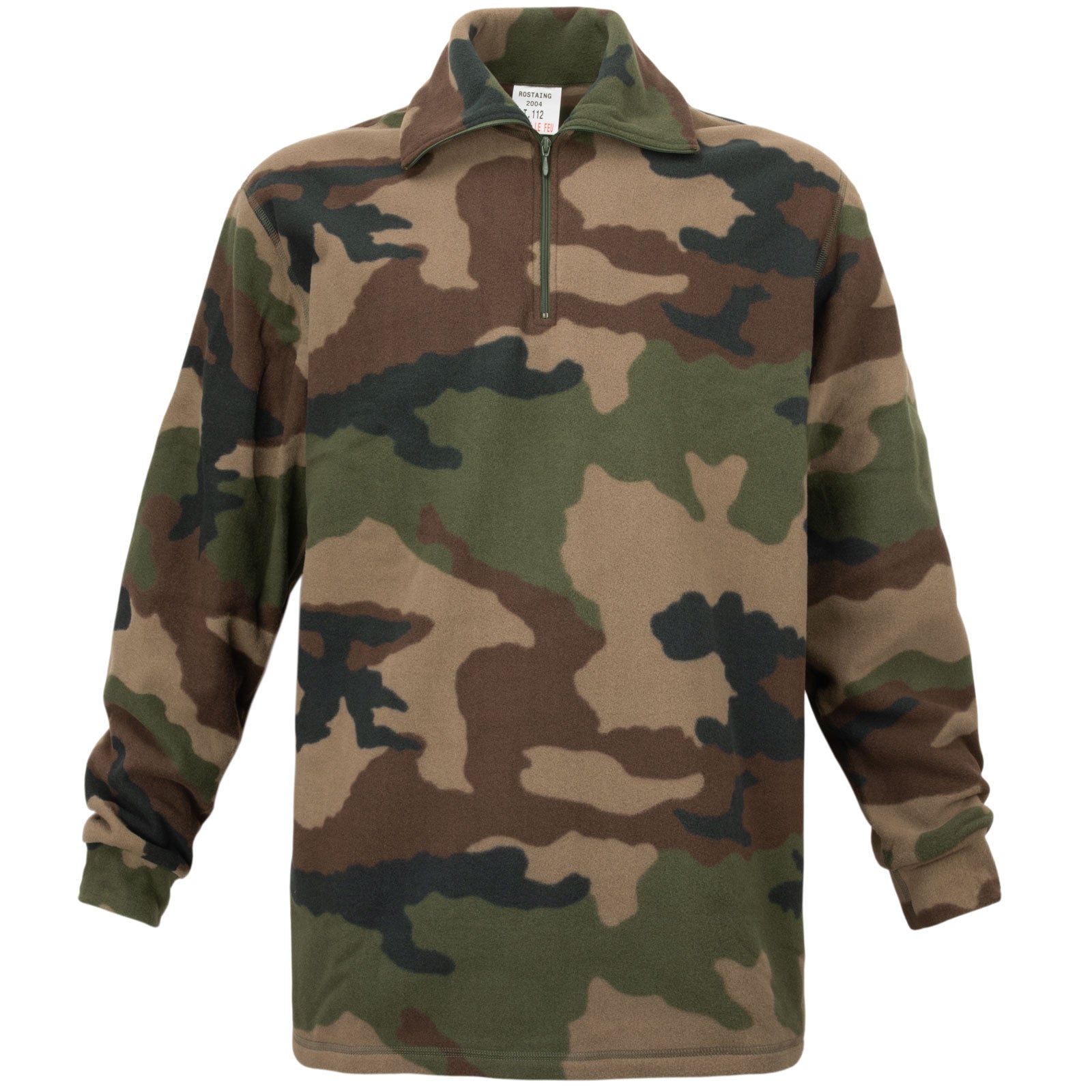 military fleece pullover