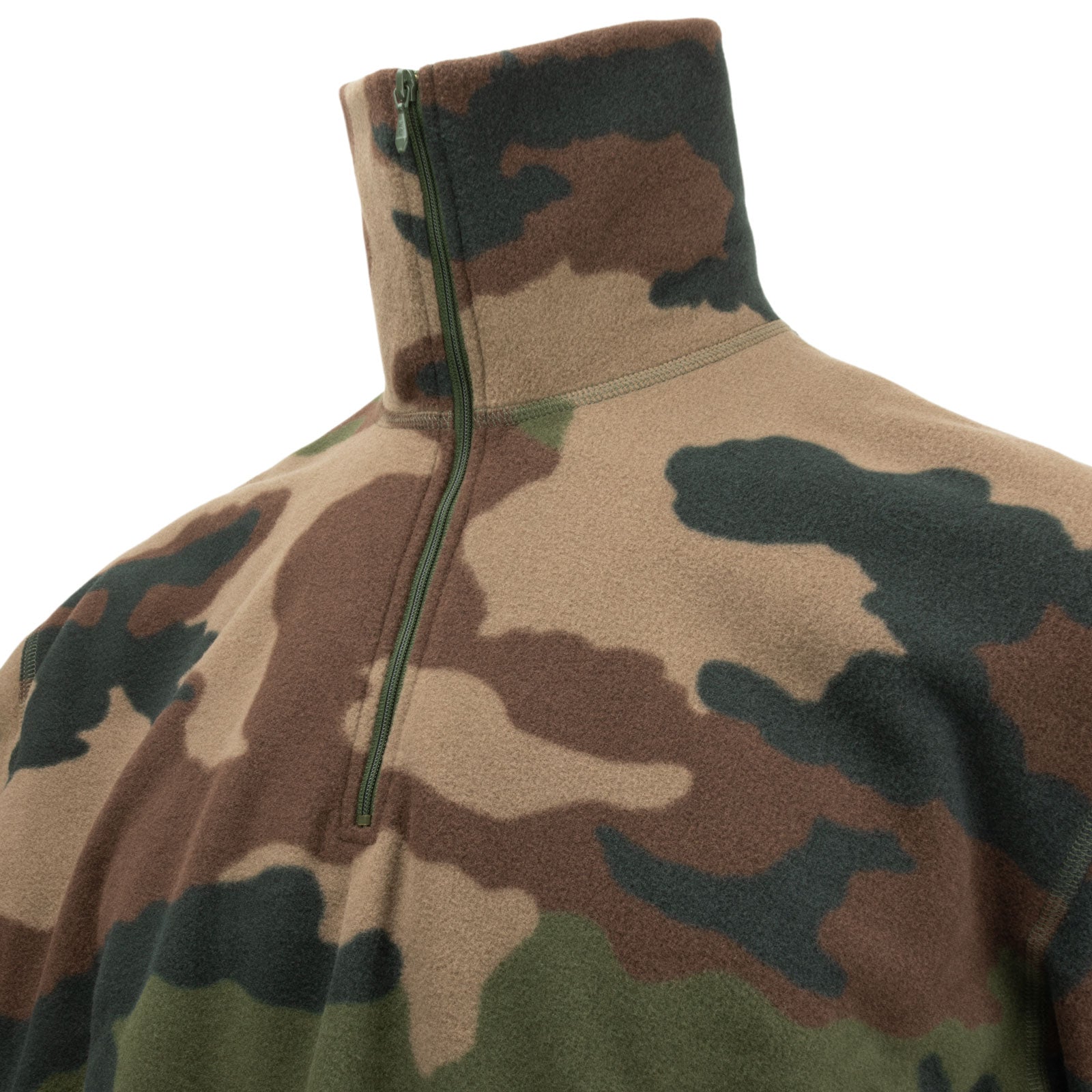 military fleece pullover
