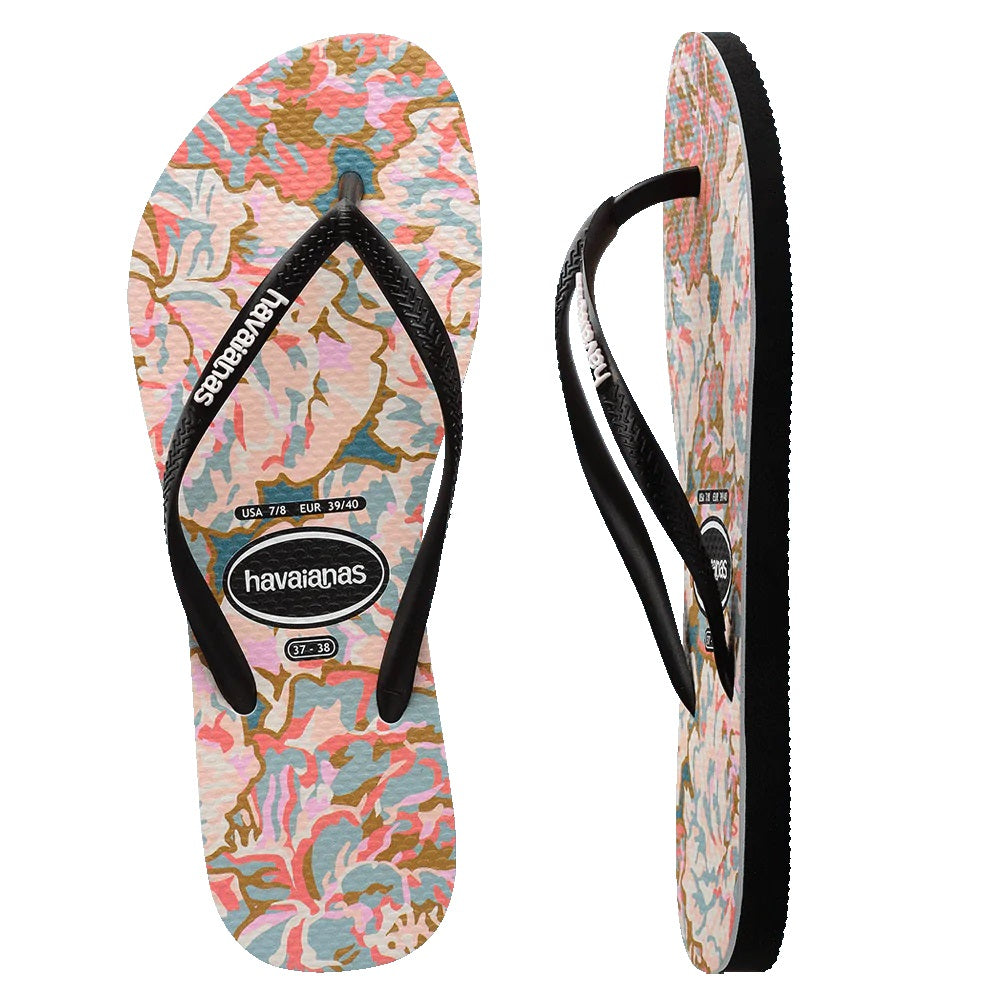 Havaianas Slim Floral Palm Thongs - Auski Australia