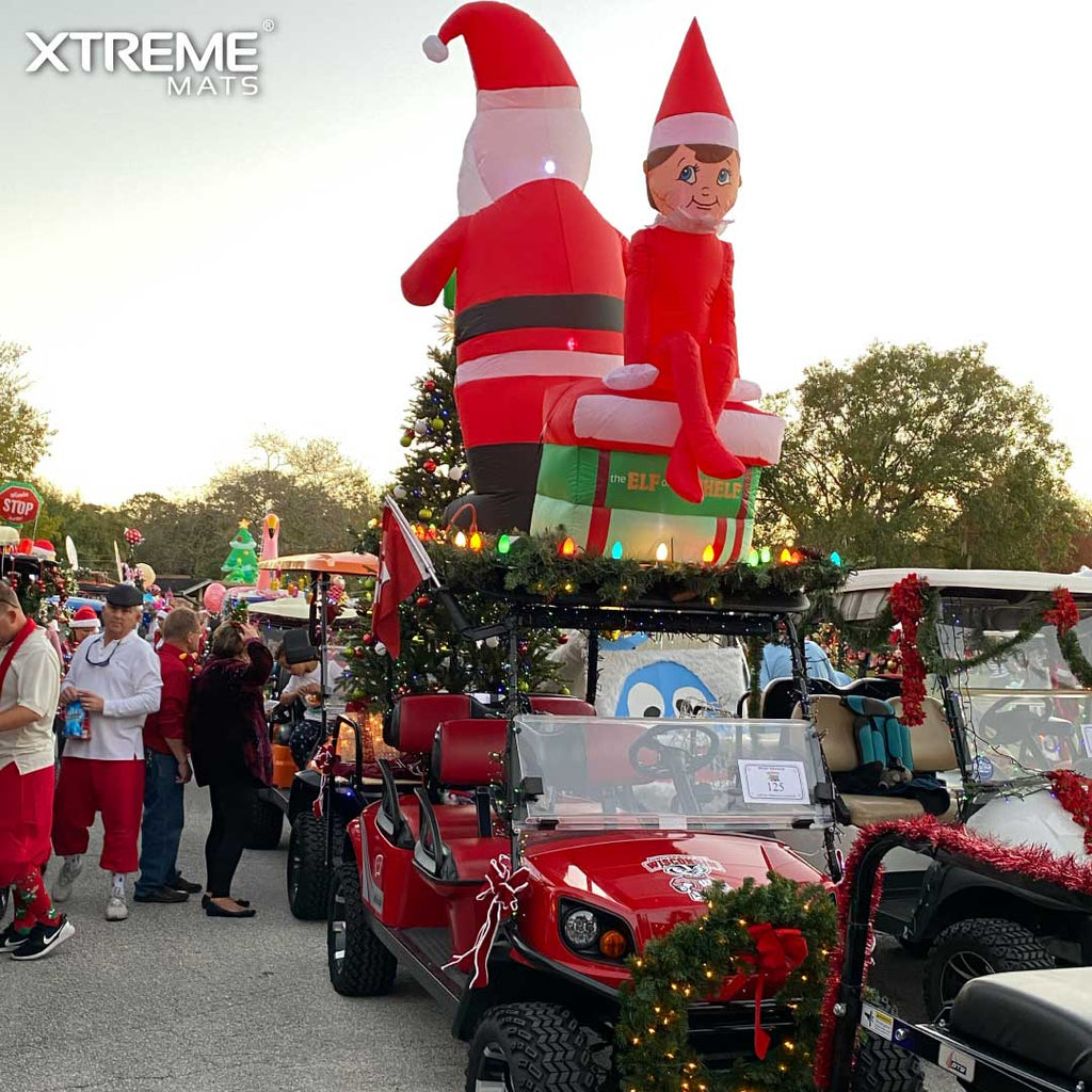 Christmas decorating ideas for your golf cart