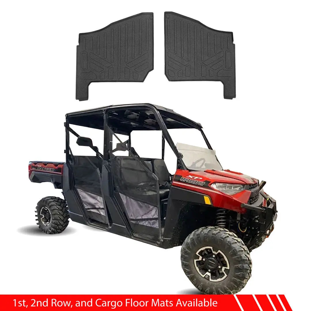 SMARTLINER Custom Fit Floor Liners For 2018-2024 Polaris Ranger Crew 1000 (6 Seater) - Xtreme Mats product image