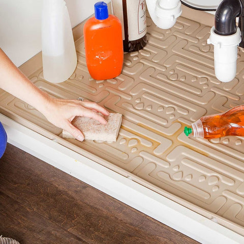 Easy clean up with an under-sink mat from Xtreme Mats