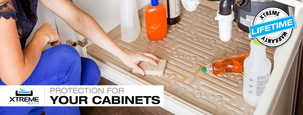 Under Sink Cabinet Mats Leak Protection For Kitchens And Bathrooms