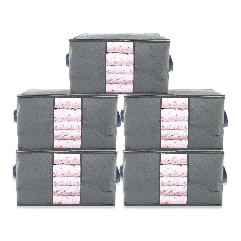 62l folding bamboo charcoal clothes storage bag