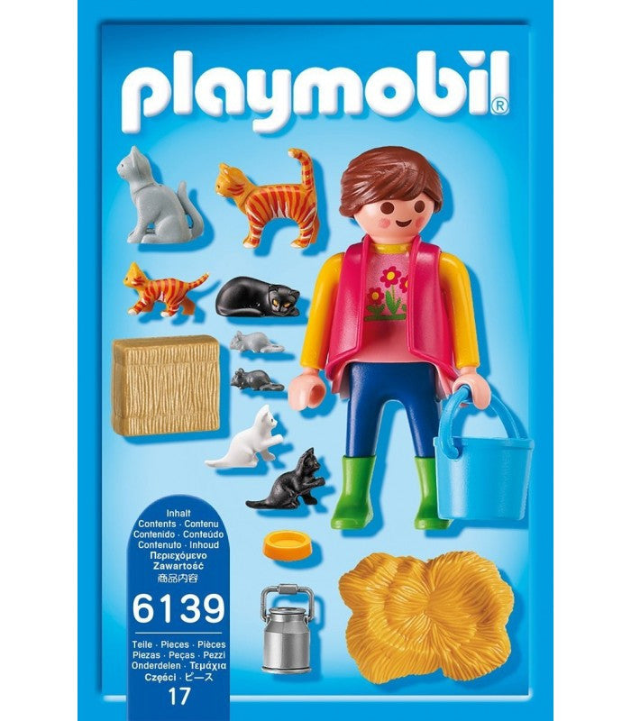 PLAYMOBIL 6139 WOMAN WITH CAT FAMILY – SIK Hobbies WA