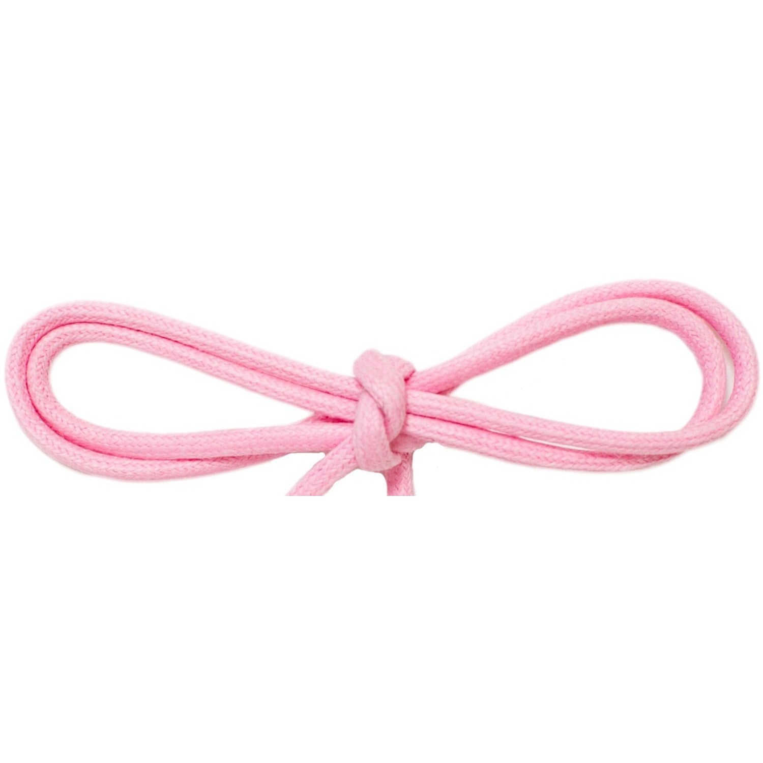 Wholesale Waxed Cotton Thin Round DRESS Laces 1/8'' - Pastel Pink (12 Pair Pack) Shoelaces