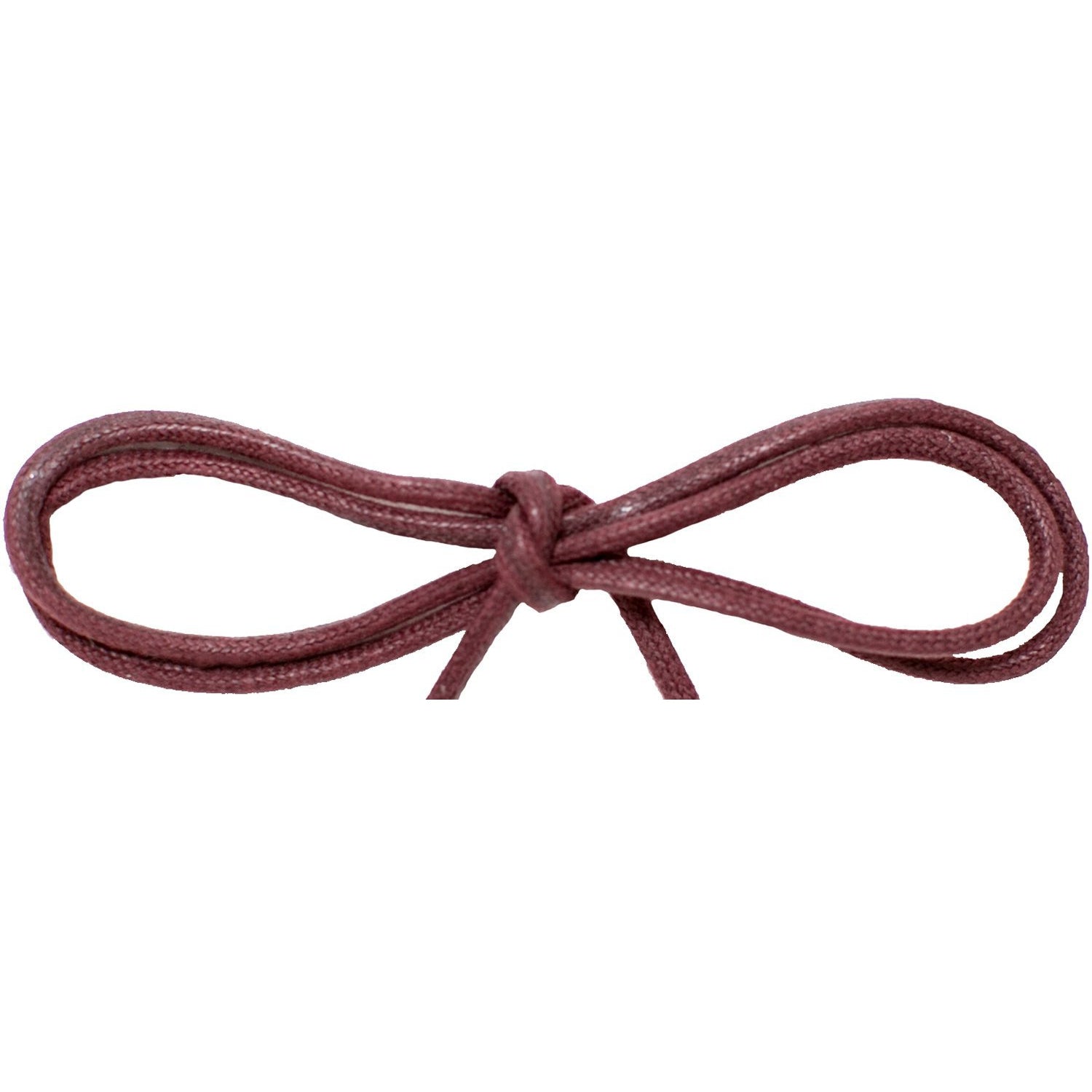 Wholesale Waxed Cotton Thin Round DRESS Laces 1/8'' - Burgundy (12 Pair Pack) Shoelaces