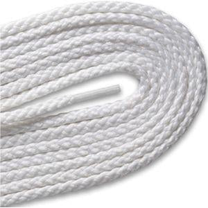 Round Braided Laces - White (2 Pair 