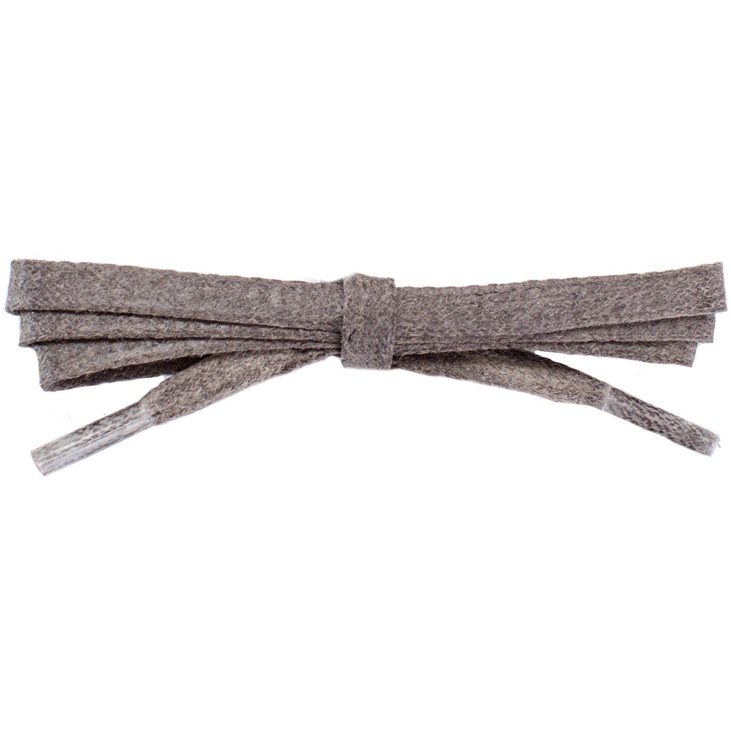 Wholesale Waxed Cotton Flat DRESS Laces 1/4'' - Taupe (12 Pair Pack) Shoelaces