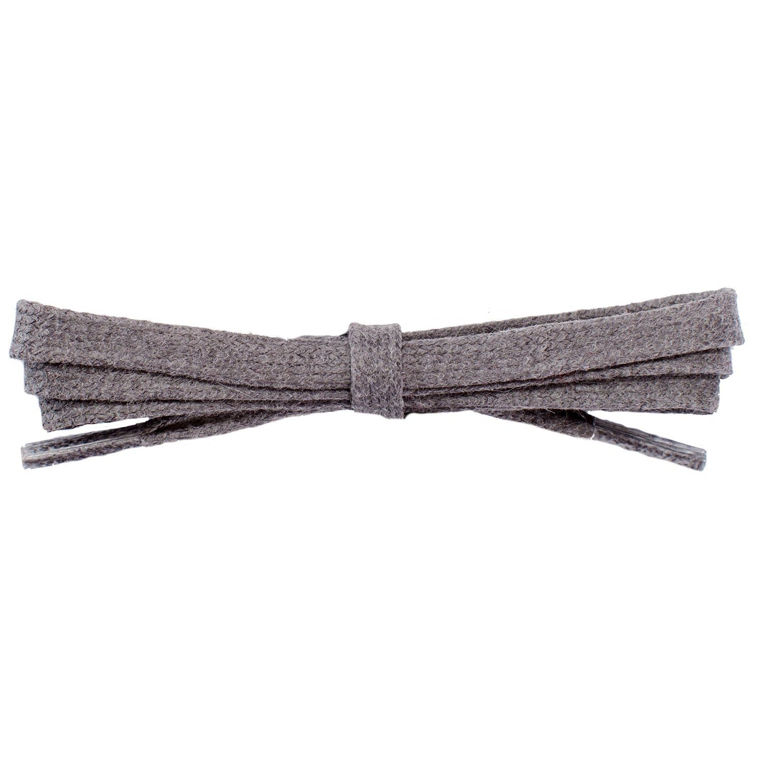 Wholesale Waxed Cotton Flat DRESS Laces 1/4'' - Dark Gray (12 Pair Pack) Shoelaces