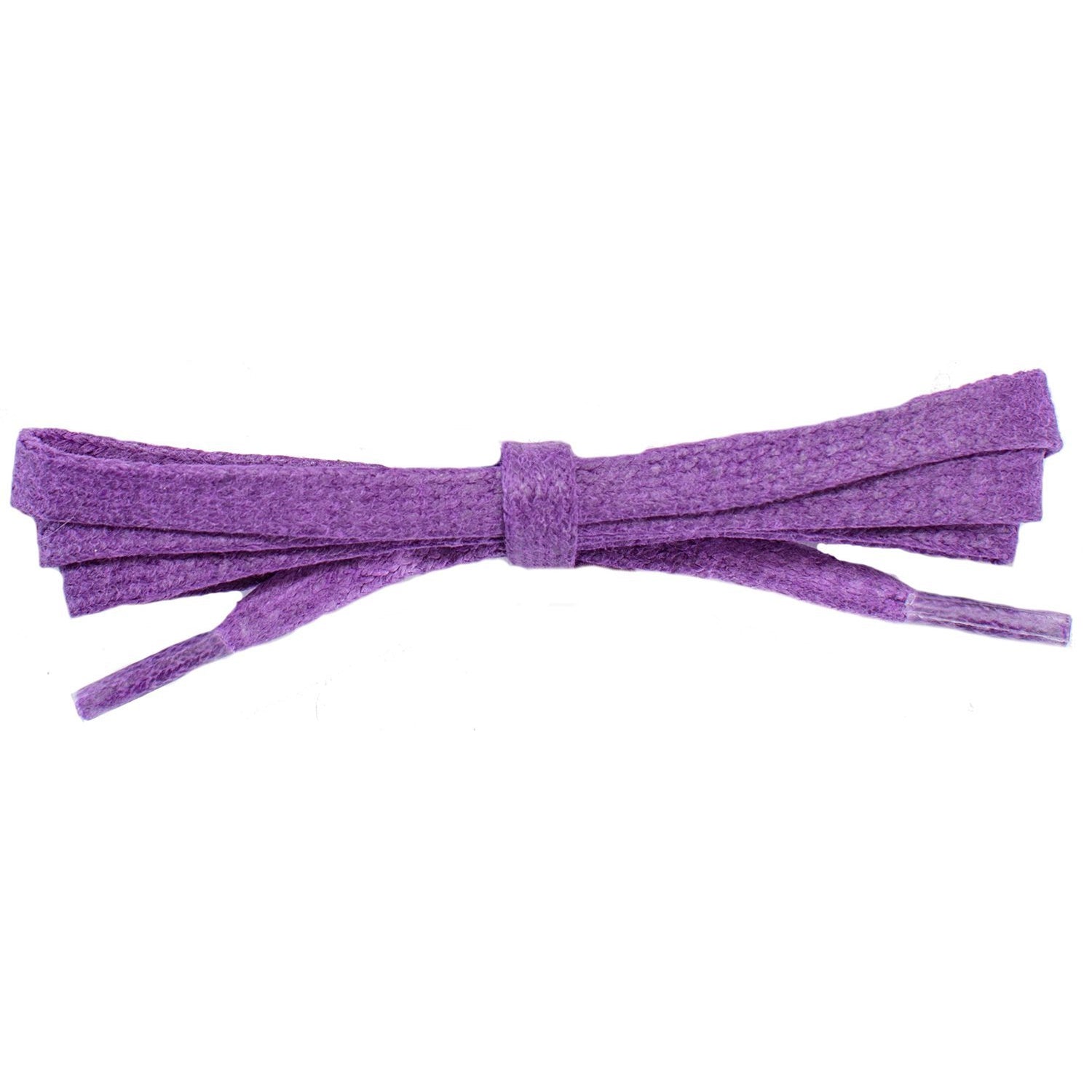 Wholesale Waxed Cotton Flat DRESS Laces 1/4'' - Pansy Purple (12 Pair Pack) Shoelaces