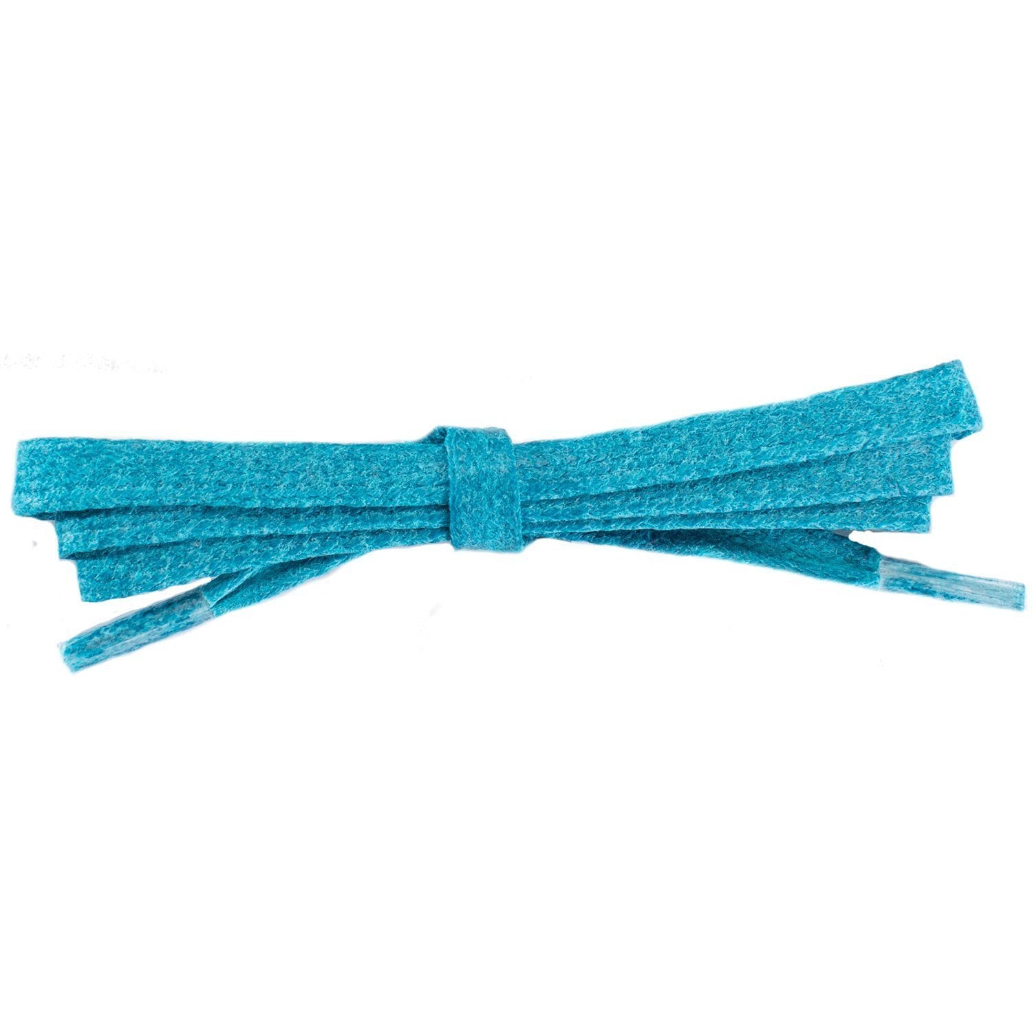 Wholesale Waxed Cotton Flat DRESS Laces 1/4'' - Turquoise (12 Pair Pack) Shoelaces