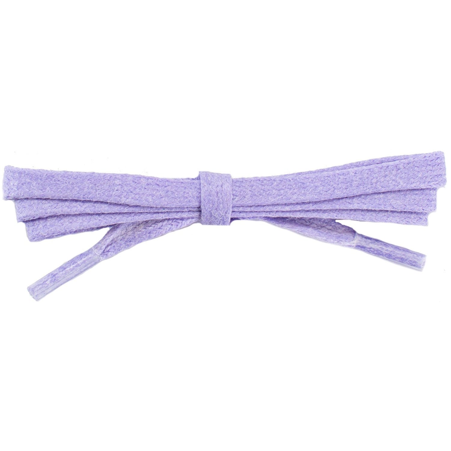 Wholesale Waxed Cotton Flat DRESS Laces 1/4'' - Violet (12 Pair Pack) Shoelaces