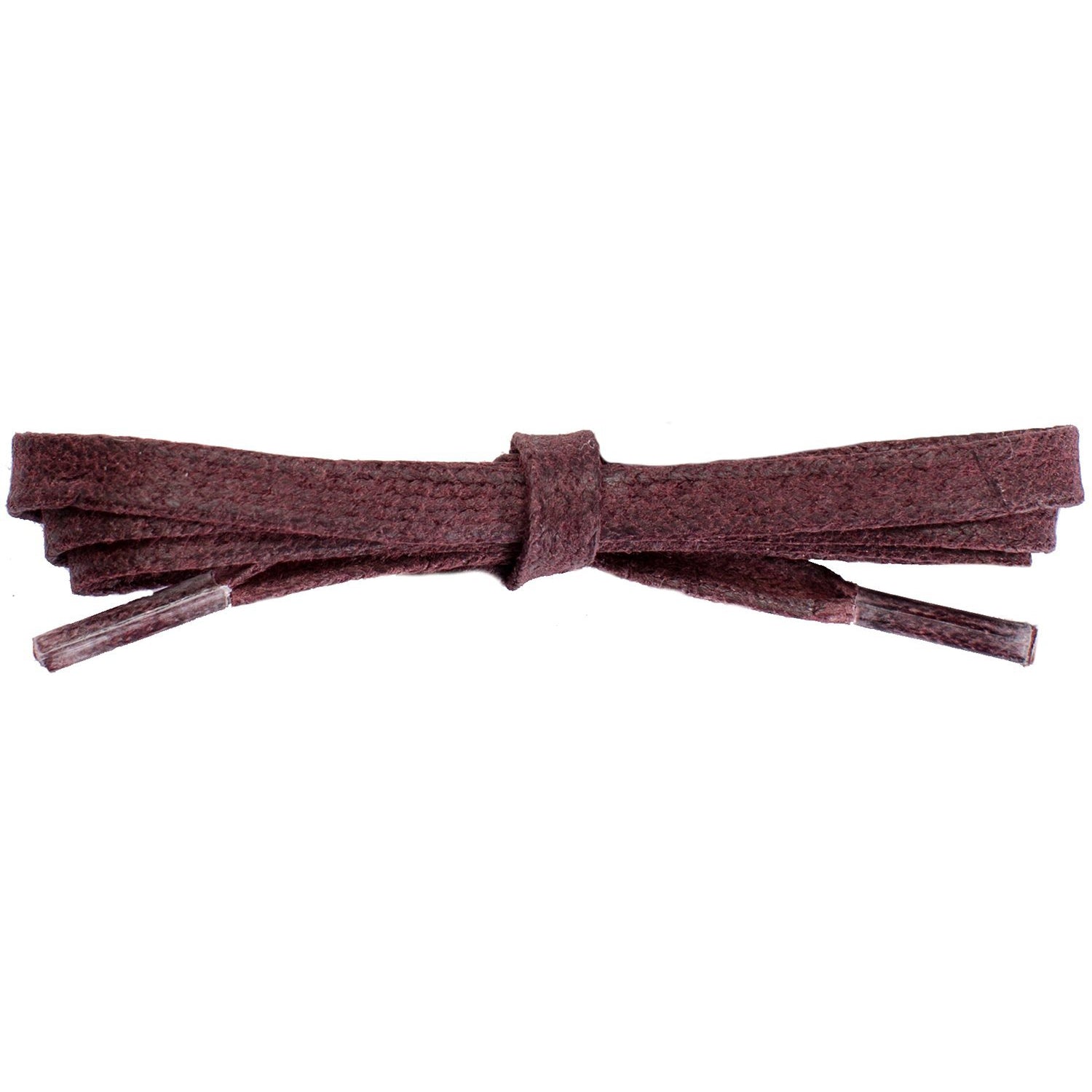 Wholesale Waxed Cotton Flat DRESS Laces 1/4'' - Burgundy (12 Pair Pack) Shoelaces