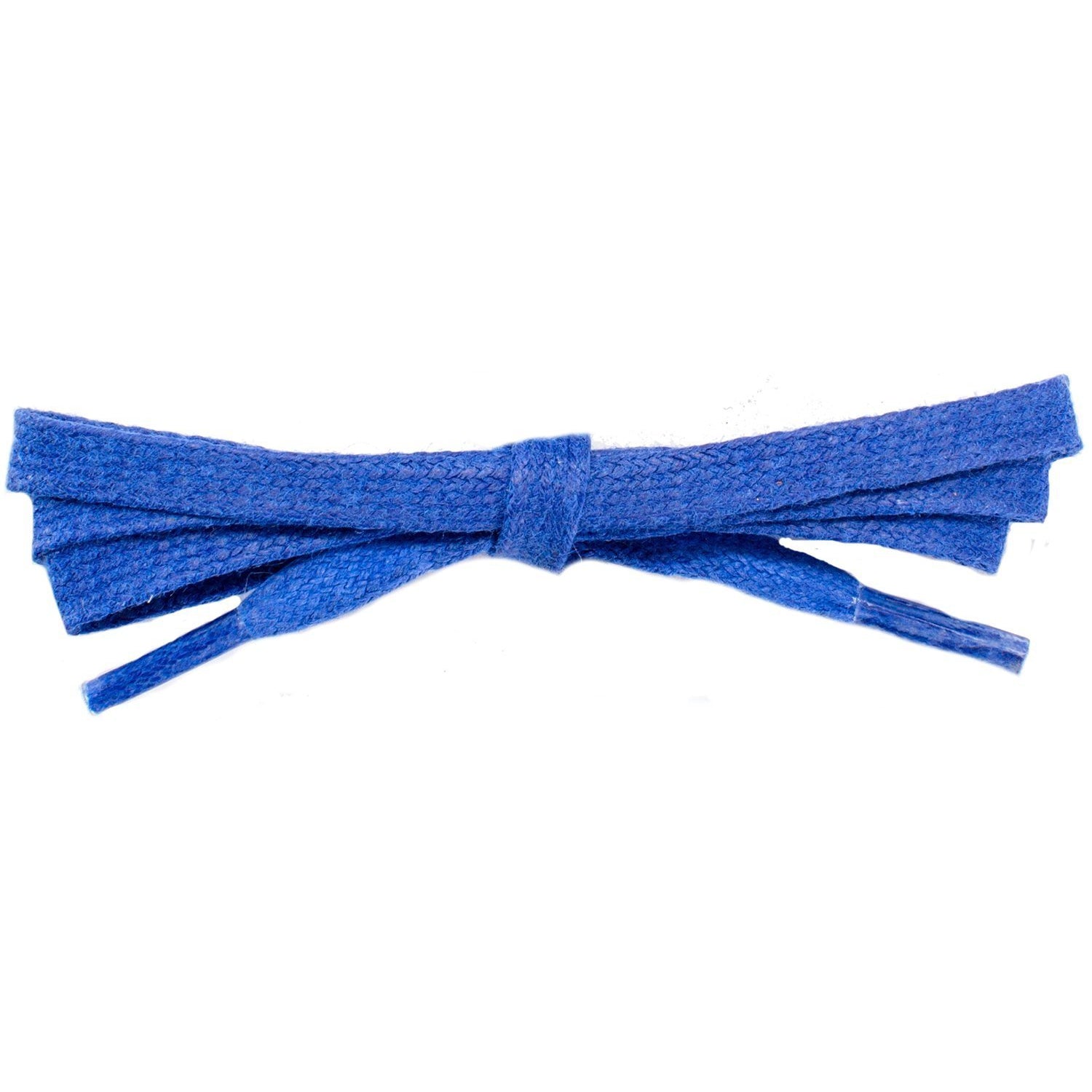 Wholesale Waxed Cotton Flat DRESS Laces 1/4'' - Royal Blue (12 Pair Pack) Shoelaces