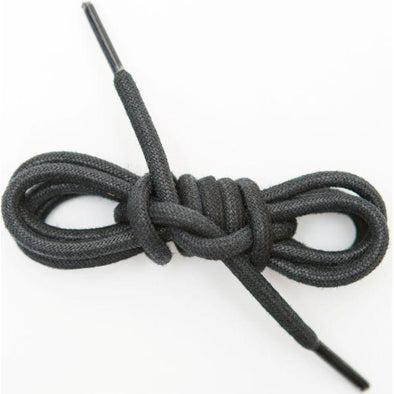 waxed black shoelaces