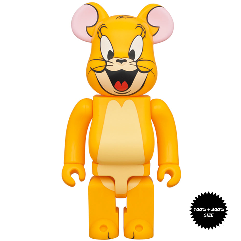 Tom & Jerry: Jerry (Classic Color) 100% + 400% Bearbrick Set by