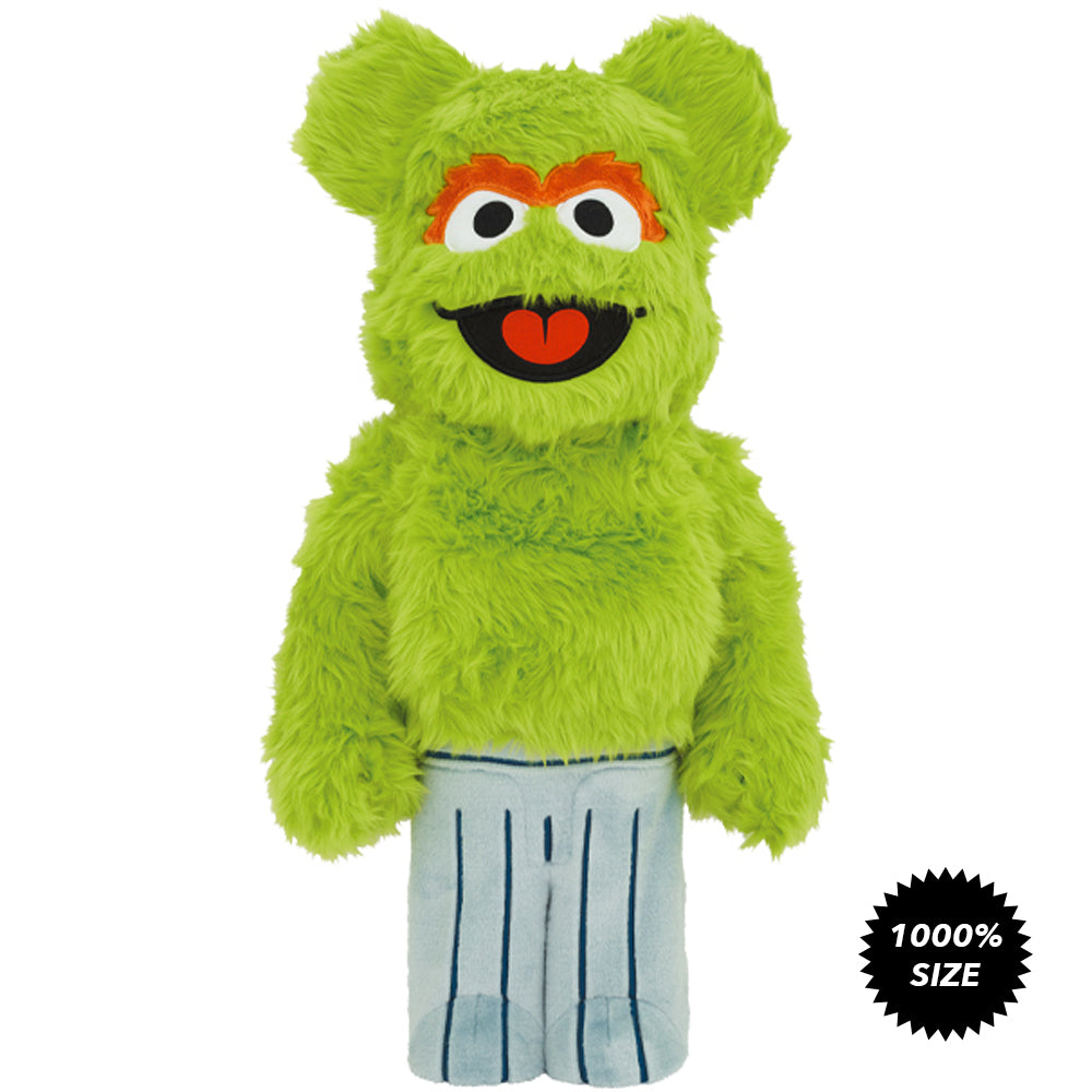 Sesame Street Oscar the Grouch 1000% Bearbrick by Medicom Toy