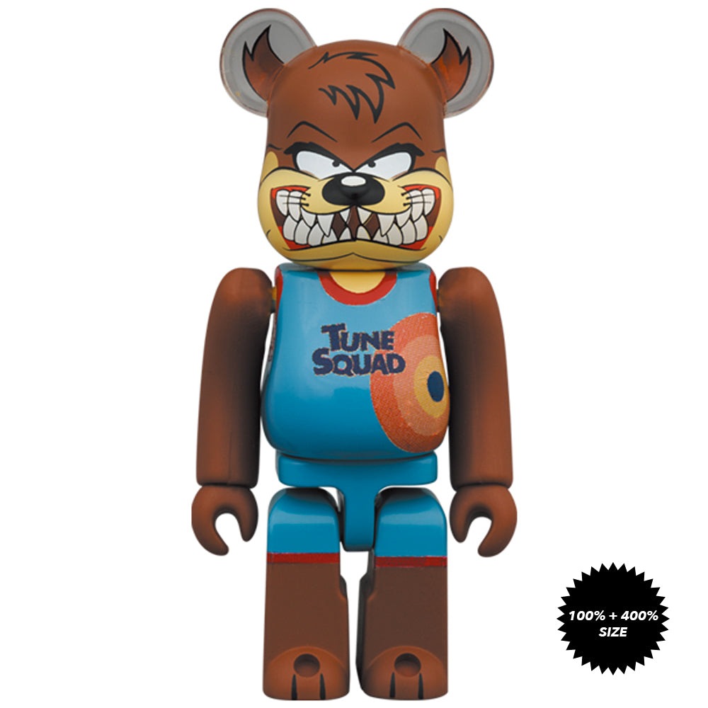 Space Jam A New Legacy Tasmanian Devil 100% + 400% Bearbrick Set by