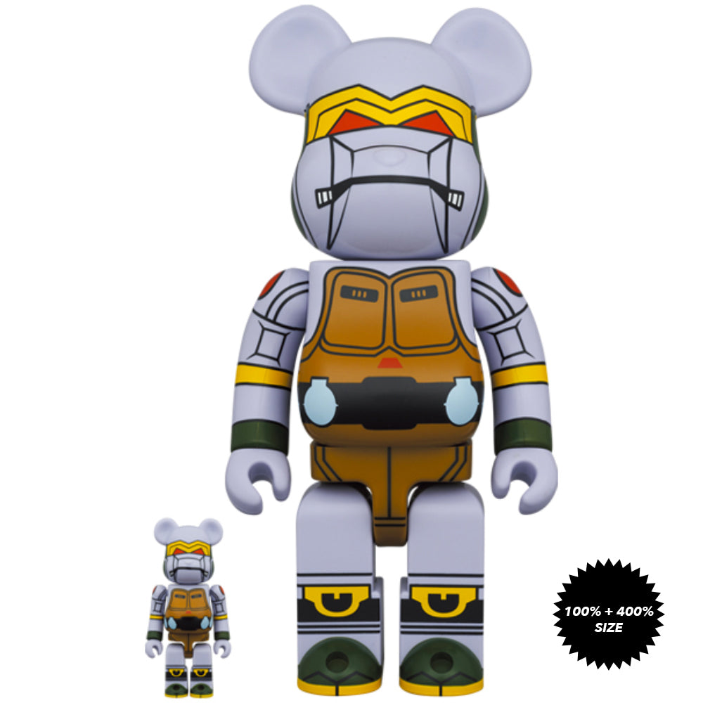 TMNT: Donatello (Chrome Ver.) 100% + 400% Bearbrick Set by Medicom