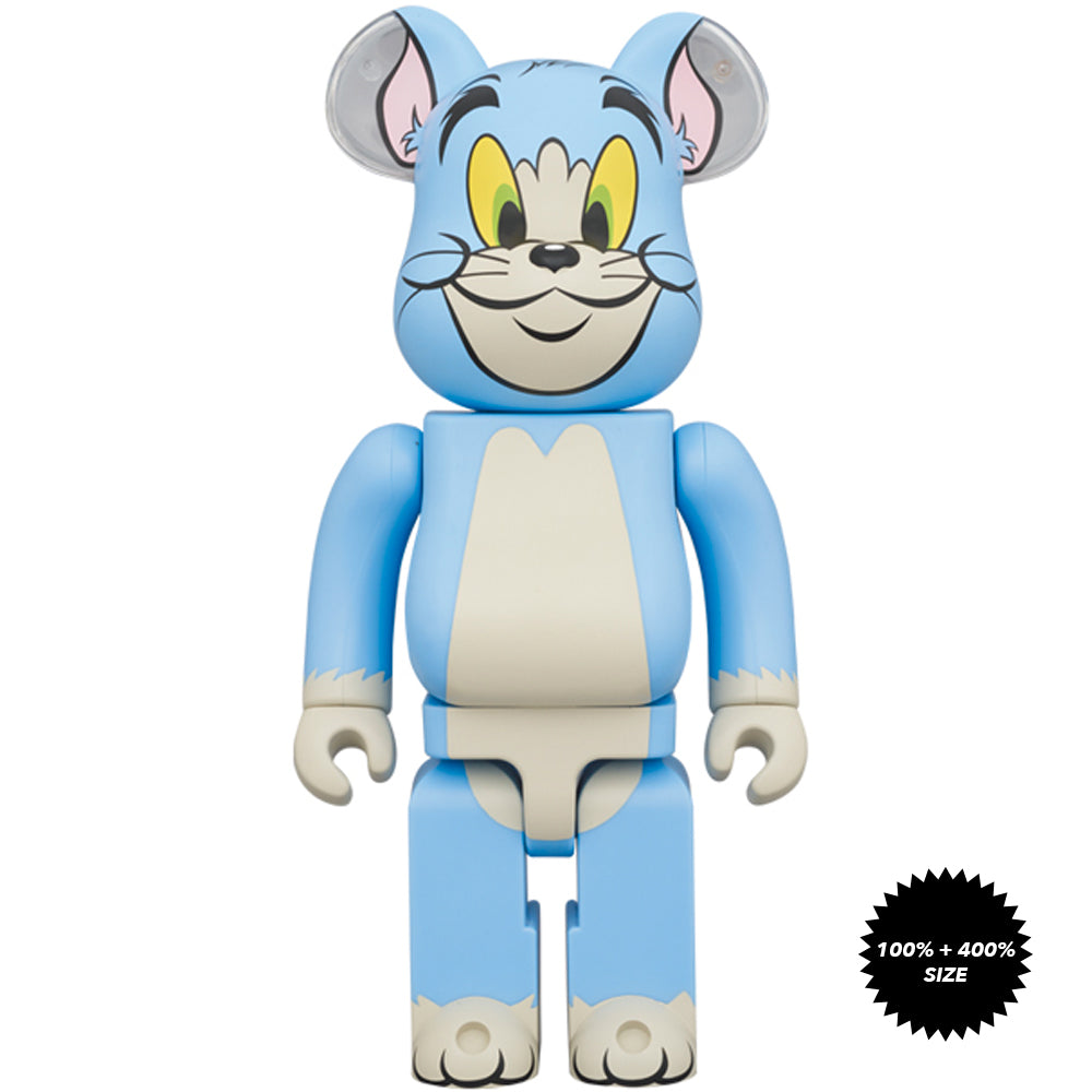 Tom & Jerry: Tom (Classic Color) 100% + 400% Bearbrick Set by