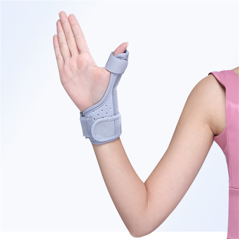 Adult Gray Thumb Splint for Fracture Recovery