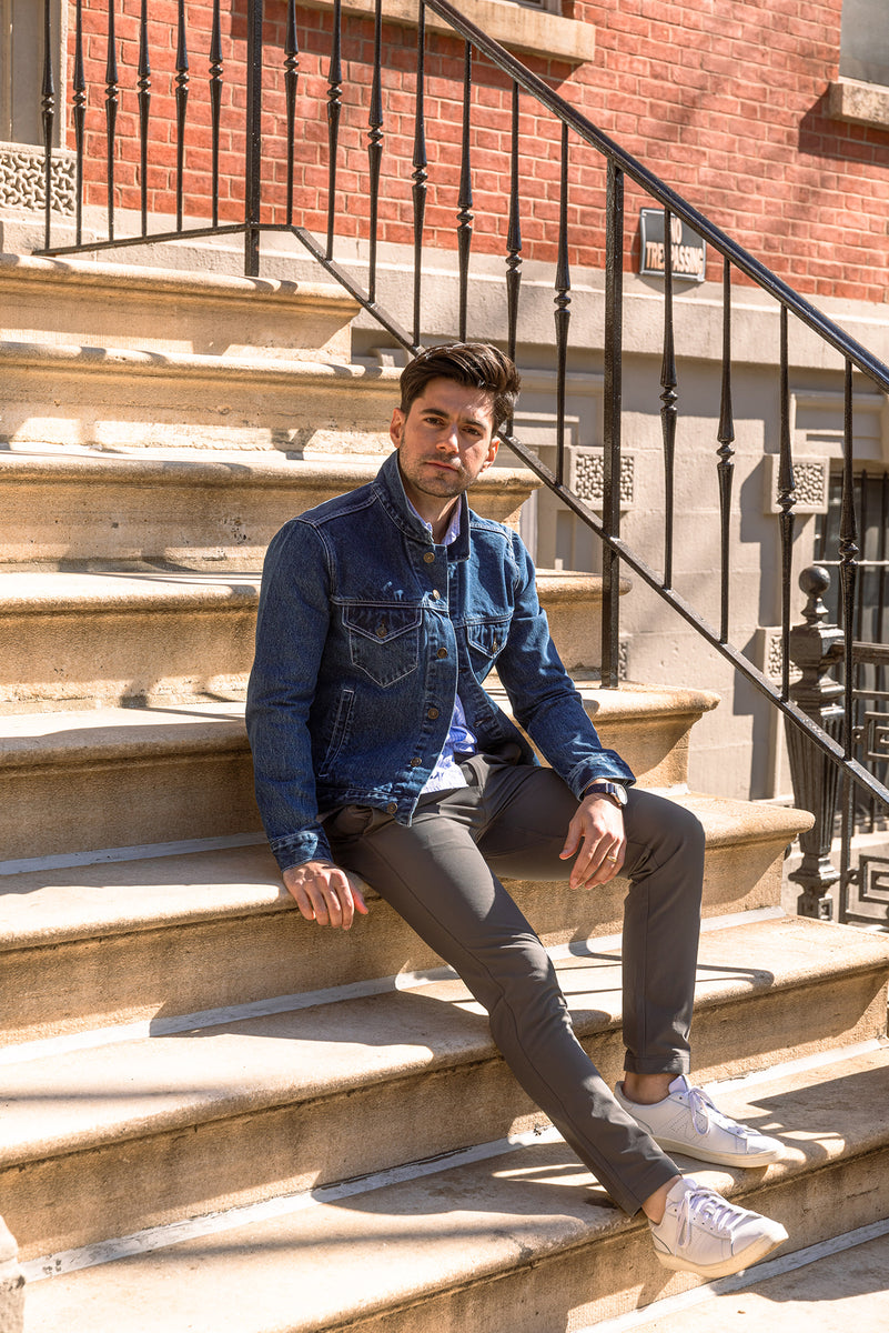 The Best-Fitting Denim Jacket for Short Men | Peter Manning NYC