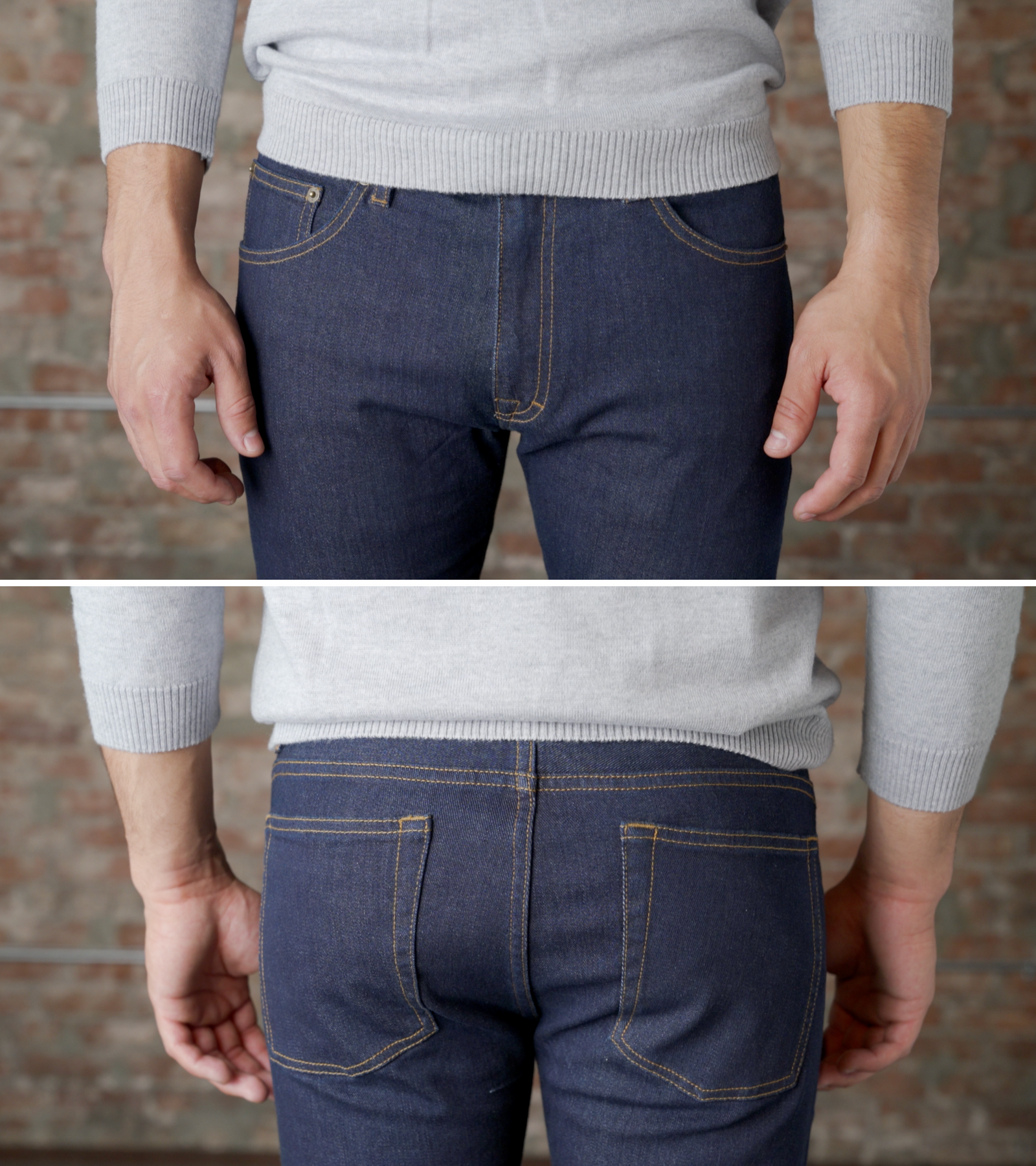 short rise jeans for men