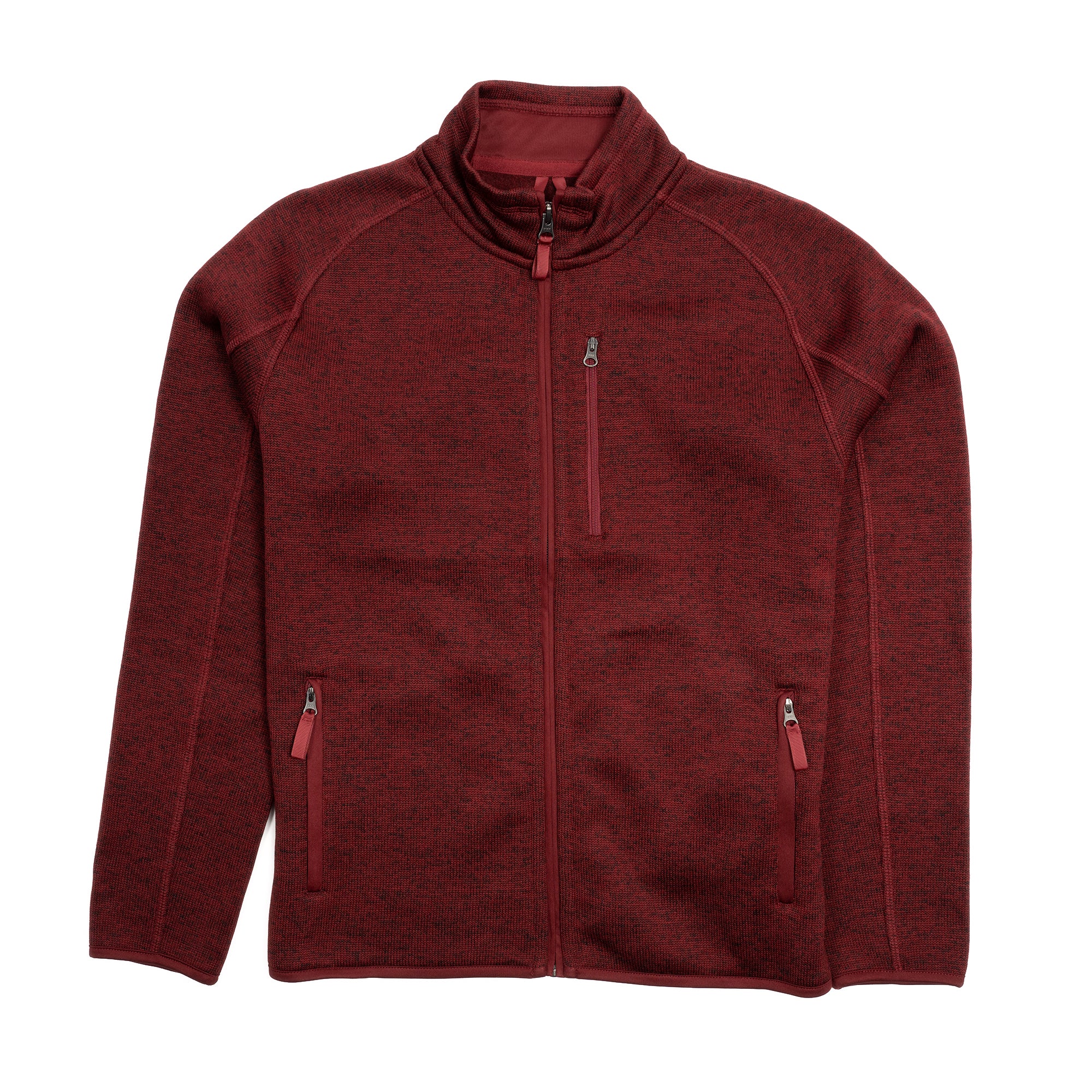 Fleece Jacket, Burgundy | Peter Manning NYC