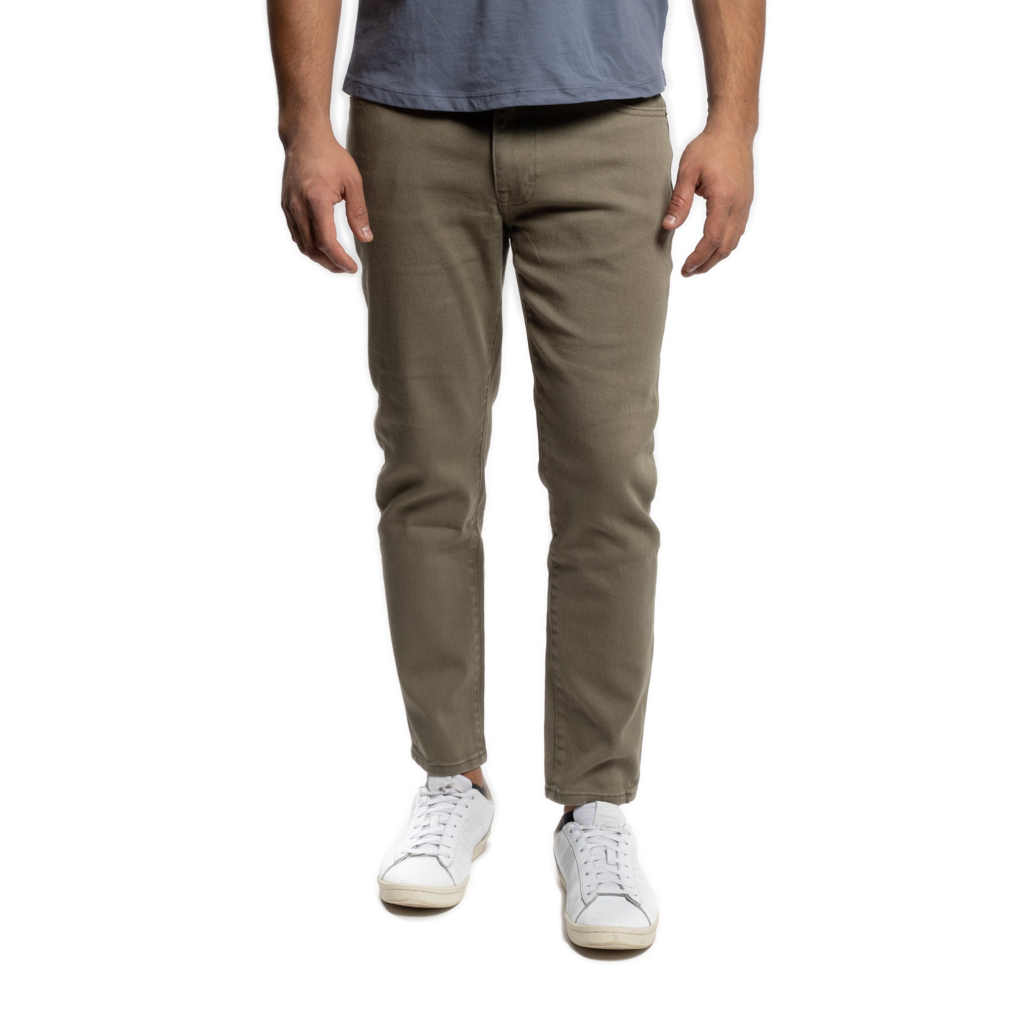 Travel Jeans Slim Fit, Olive | Peter Manning NYC