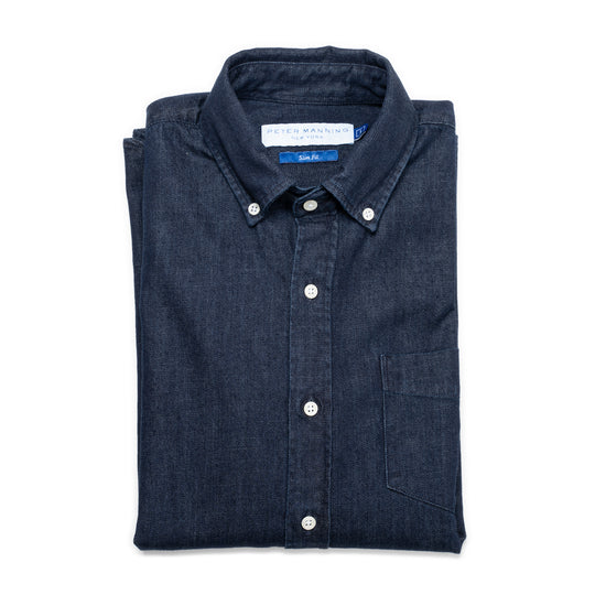 Denim Shirts Standard Fit, Dark Wash