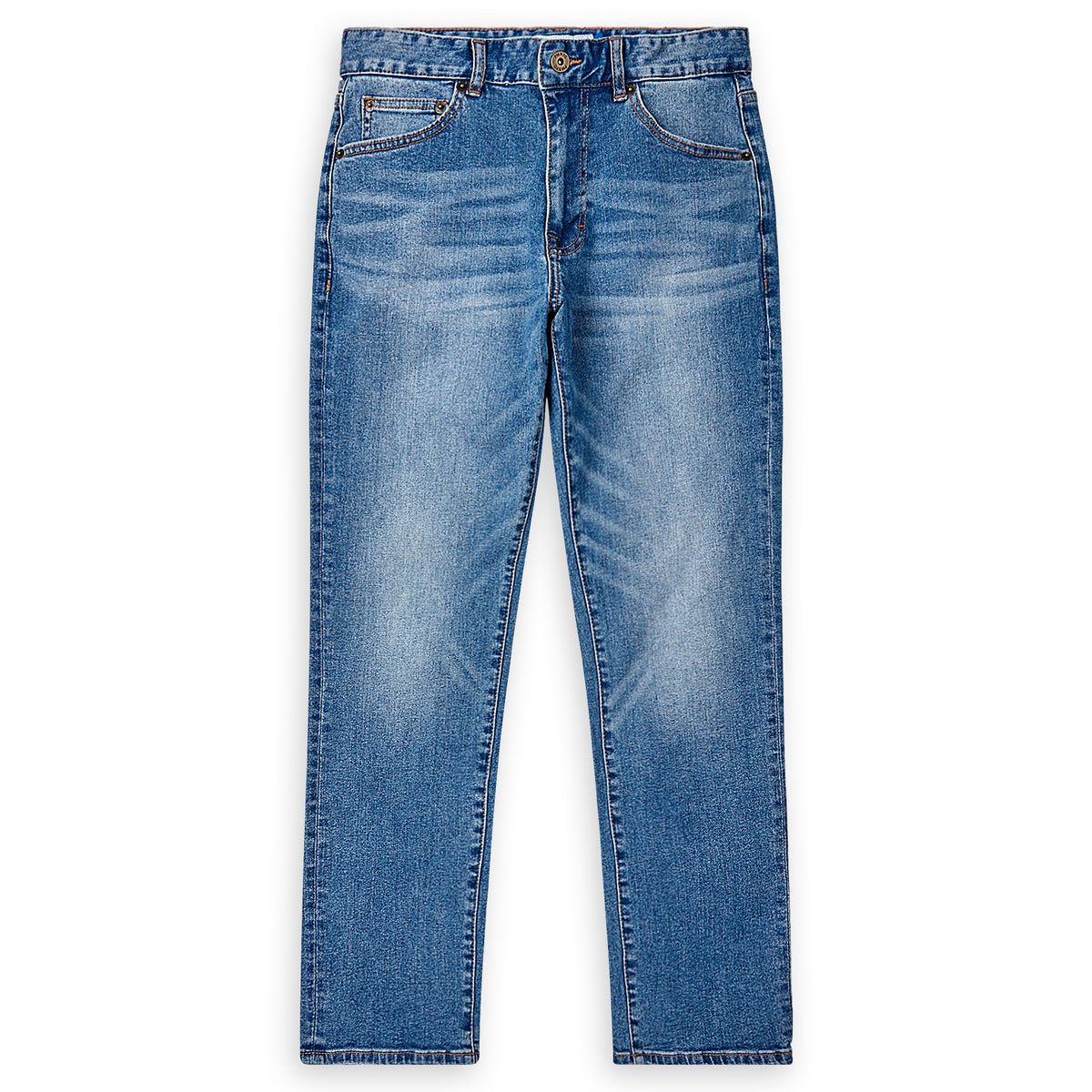 Johnny Stretch Jeans Standard Fit, Medium Wash | Peter Manning NYC