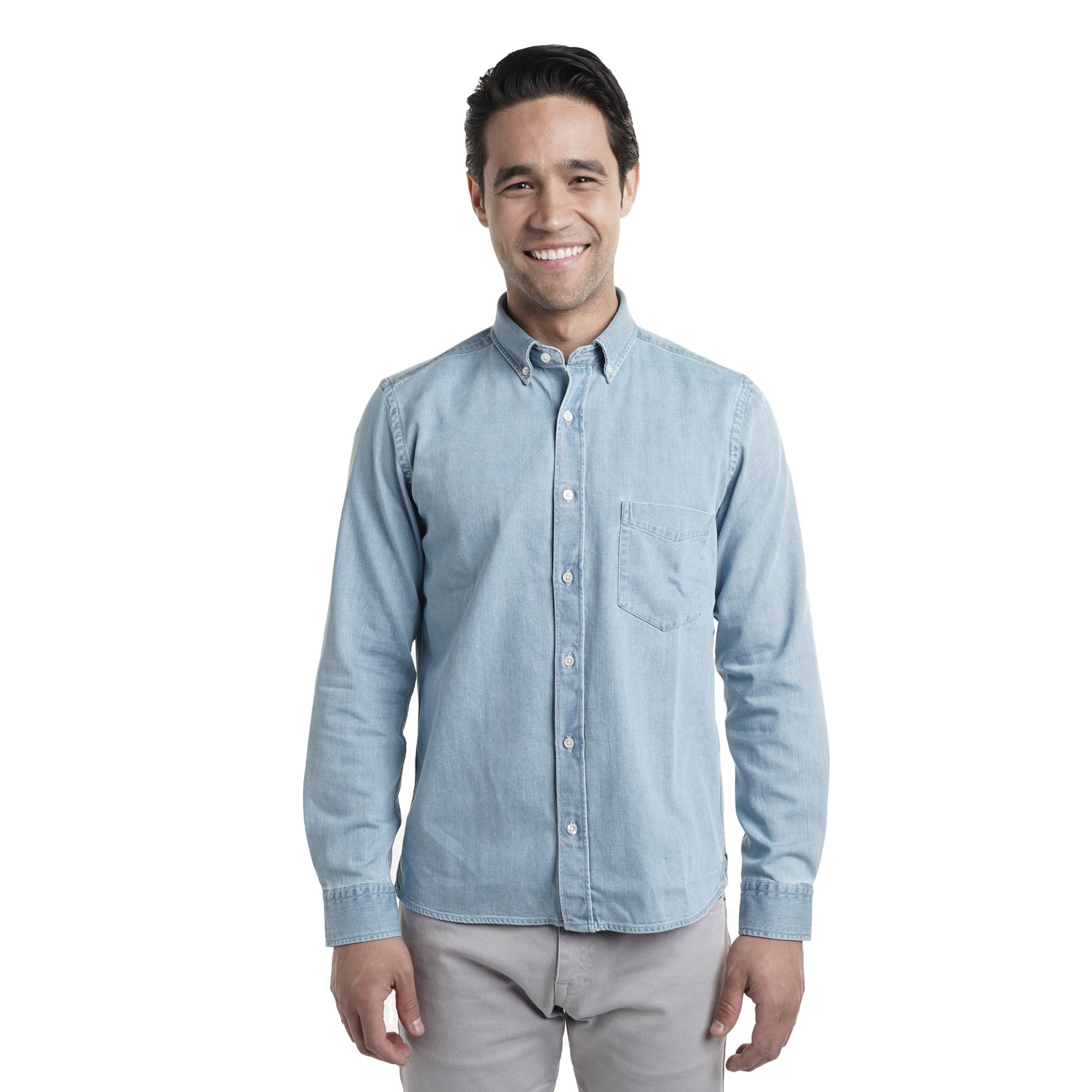 Denim Shirts Standard Fit - Light Wash 