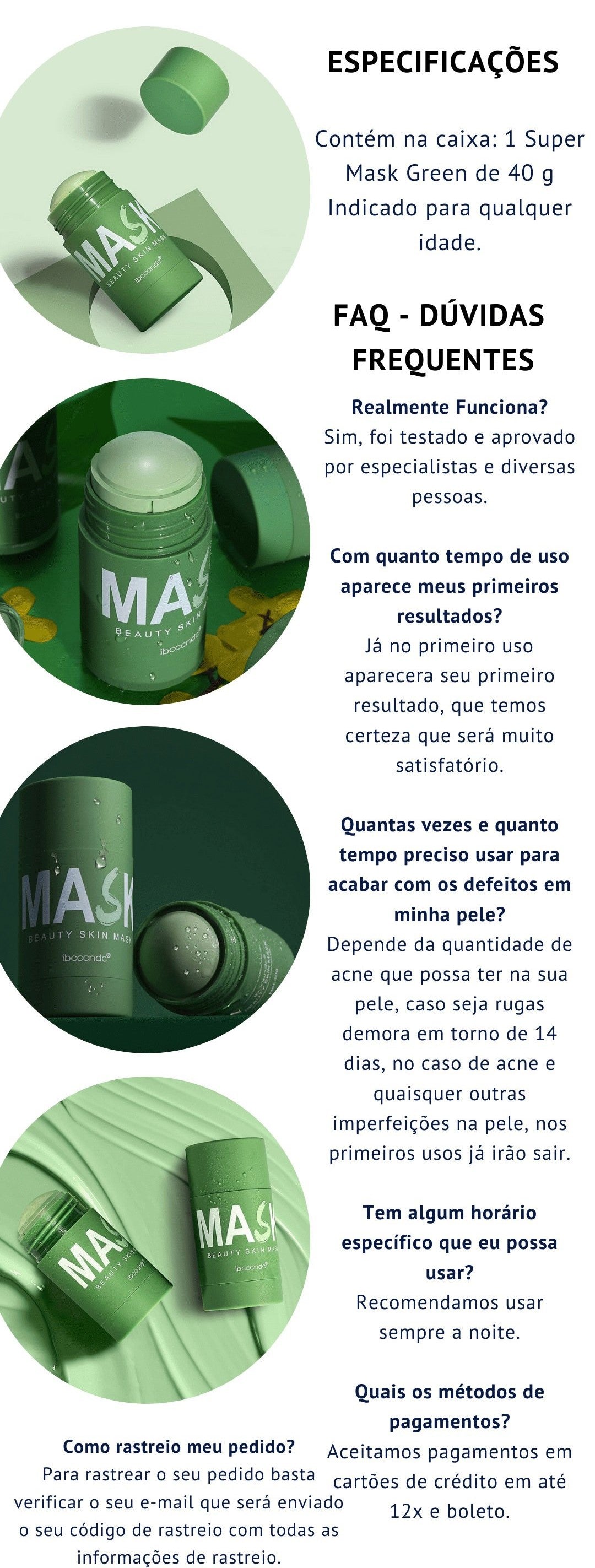 Máscara Facial - Green Mask