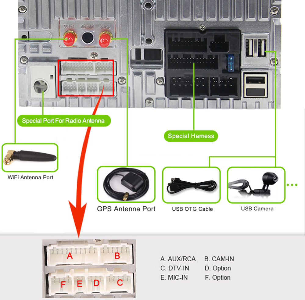 2000-2011 Toyota Corolla 2 Din Android Car Stereo