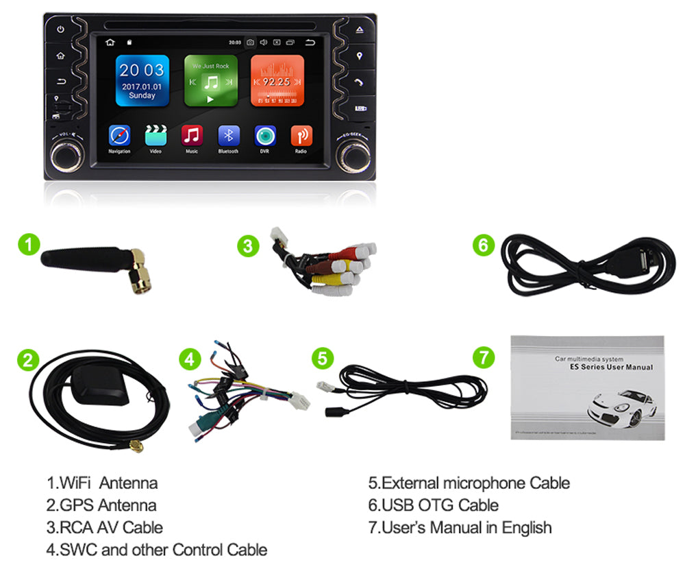 2000, 2011 Toyota Corolla Android Car Stereo