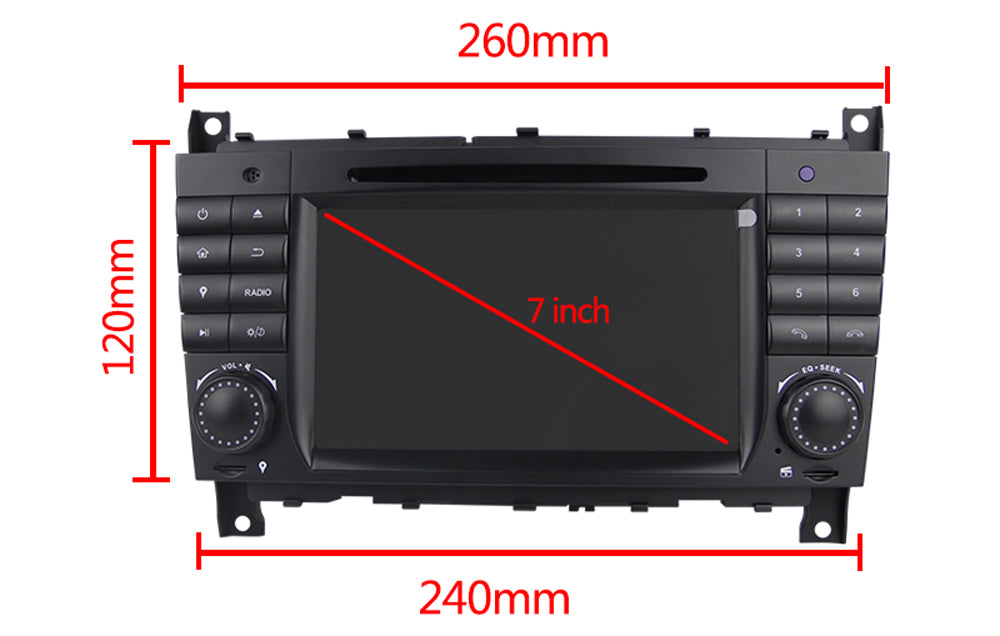 2004-2007 Mercedes Benz C-class W203 Android Car Stereo