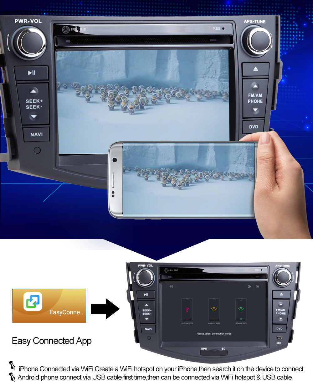 2006-2012 TOYOTA RAV4 Car DVD GPS Navigation