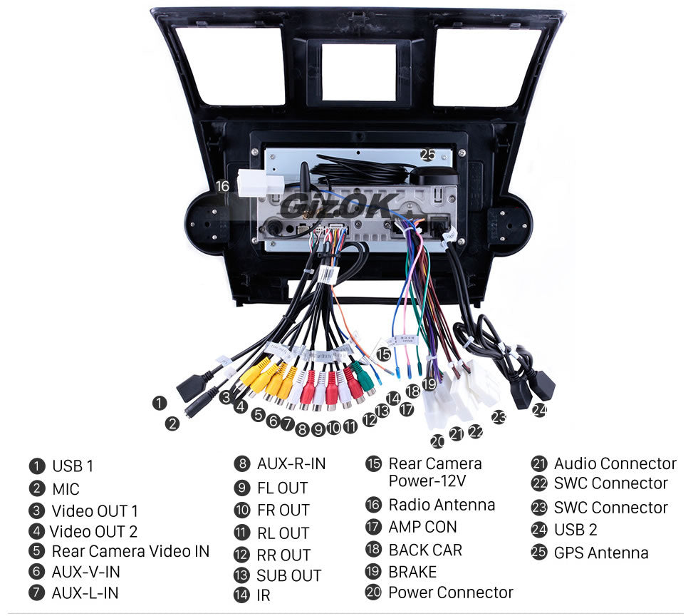 2008-2014 Toyota Highlander Car GPS Navigation