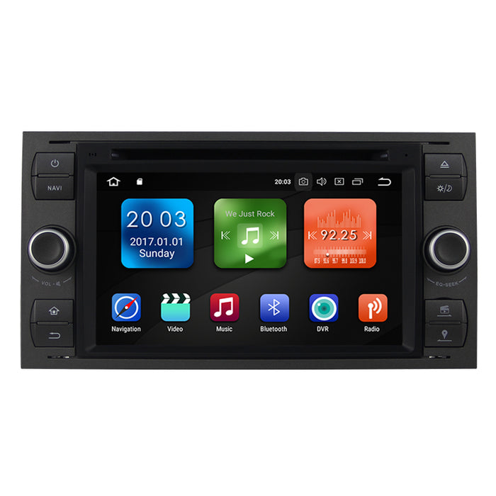 2004-2008 Ford Transit Android 8.1 Car Stereo with 7 Inch touch screen GPS WIFI Bluetooth Steering Wheel Control Mirror link