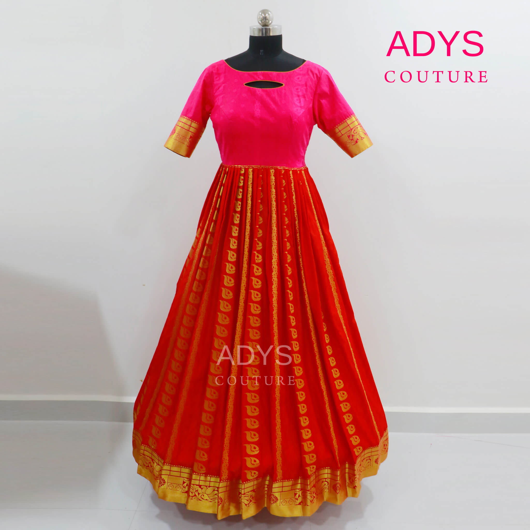 long frocks designs in pattu