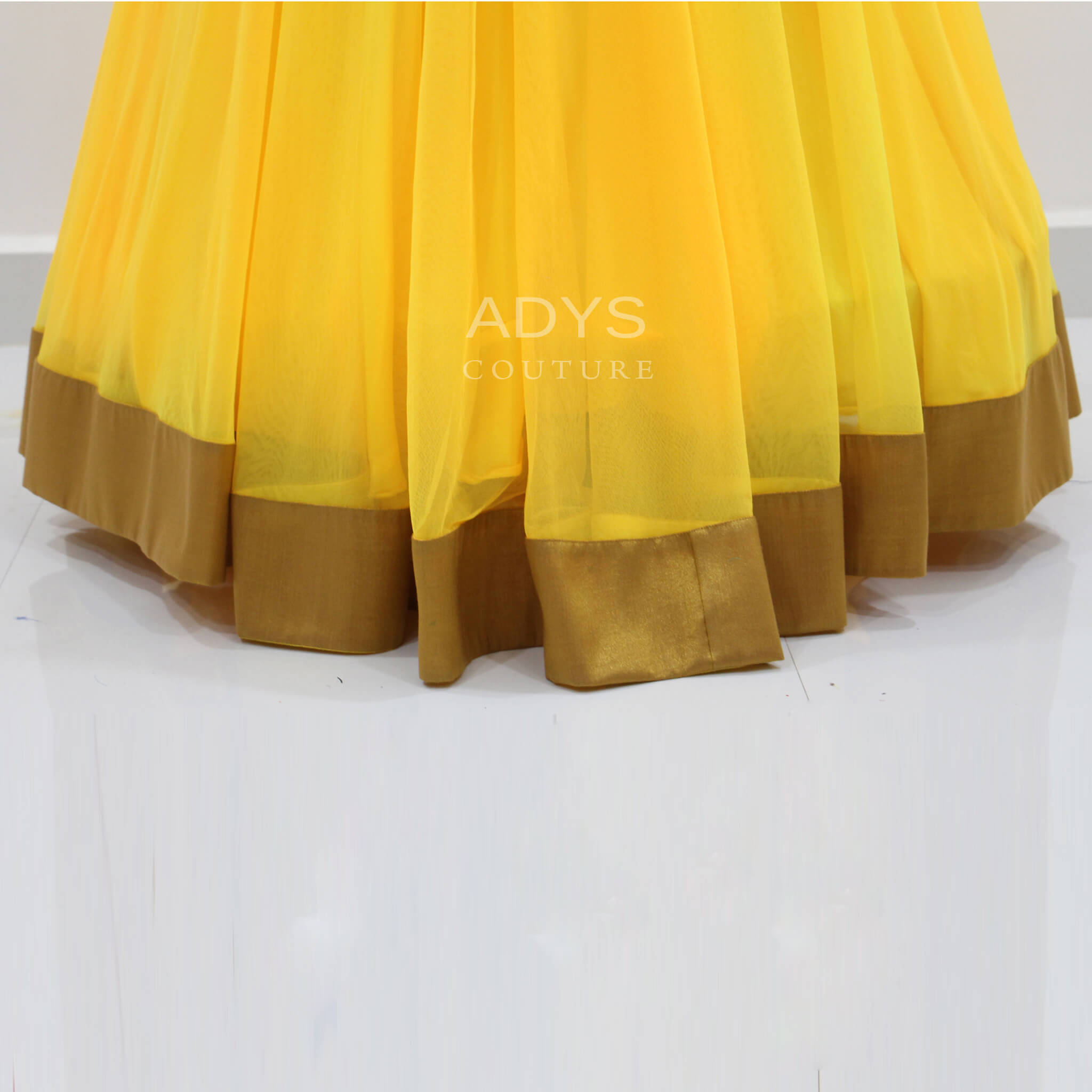 yellow colour designer dresses