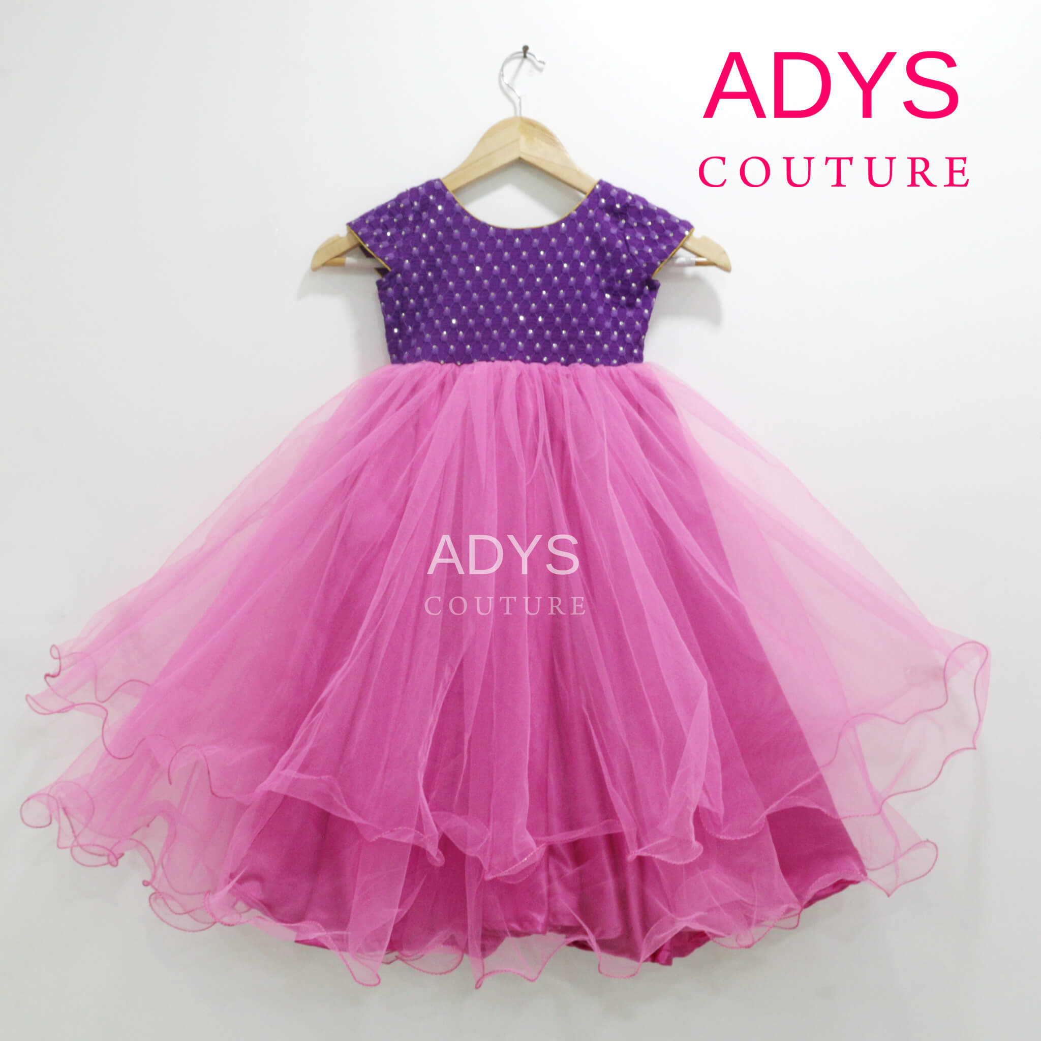 violet gown for kids