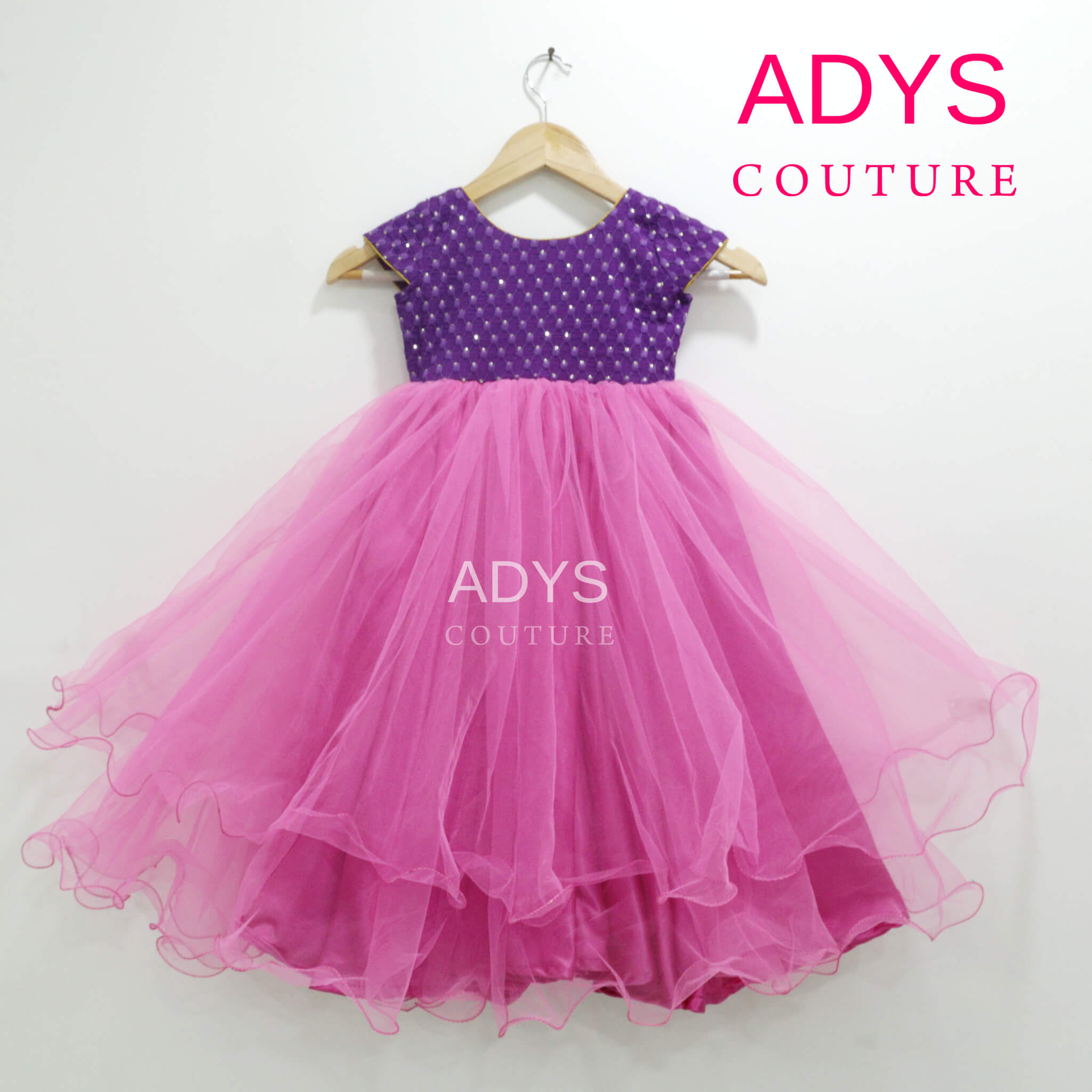 purple gown for kids